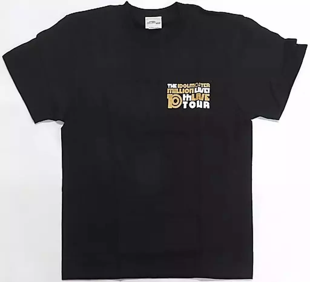 ロゴ 公式Tシャツ ブラック Lサイズ 「THE IDOLM＠STER MILLION LIVE! 10thLIVE TOUR」