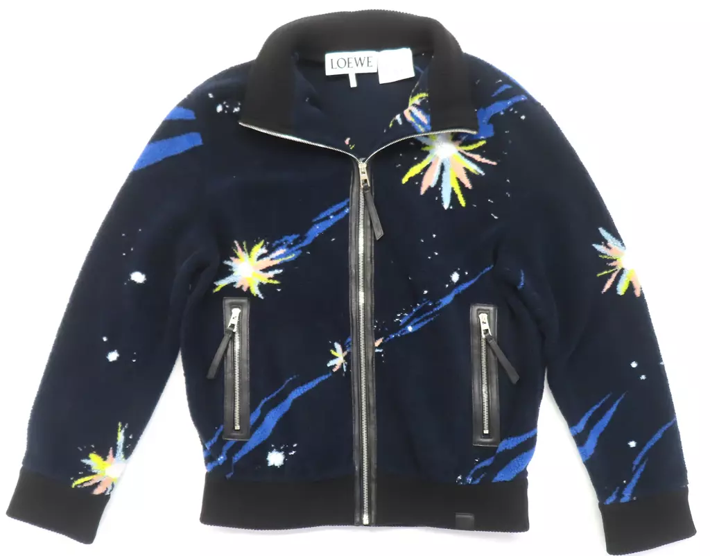 星の子 フリース ジャケット ダークブルー Sサイズ 「ロエベ×ハウルの動く城」