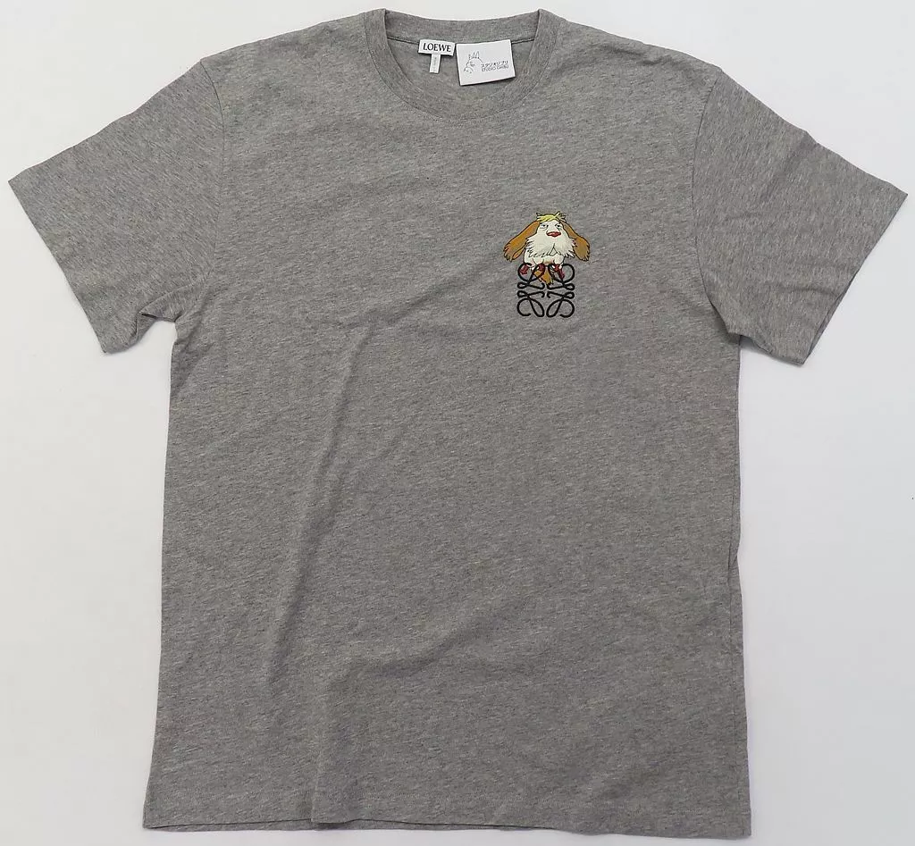 Tシャツ　ヒン アナグラム Tシャツ グレーメランジ XSサイズ 「ロエベ×ハウルの動く城」