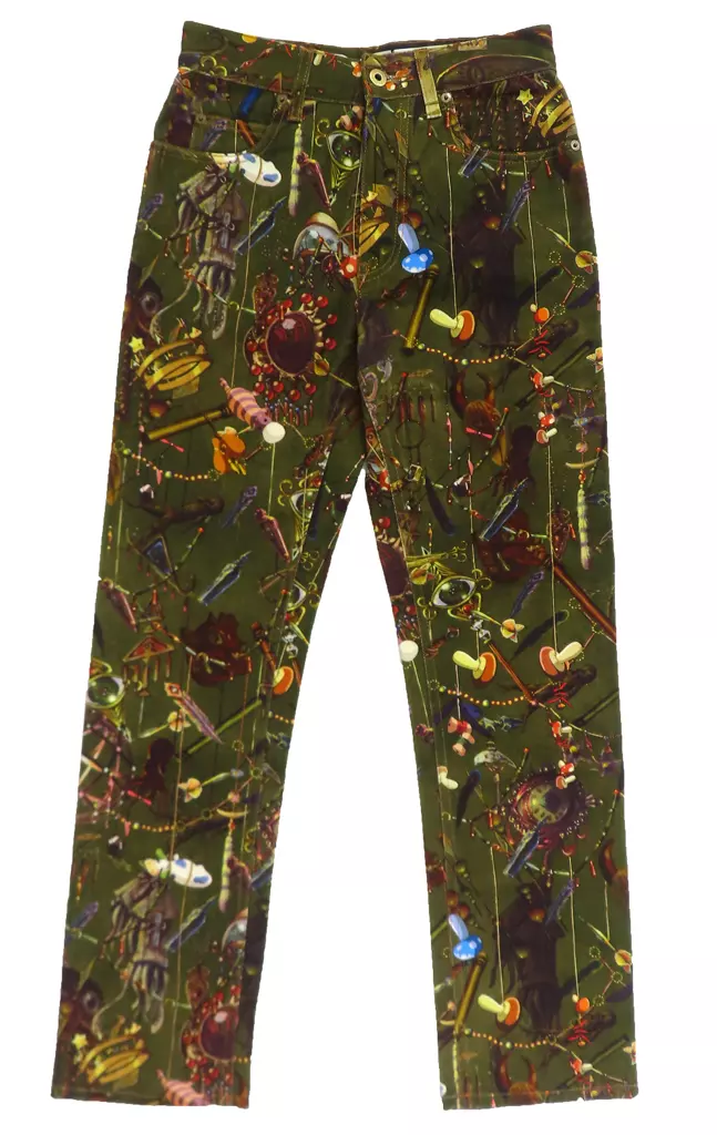 魔女除けのまじない ジーンズ カーキ 36サイズ 「ロエベ×ハウルの動く城」