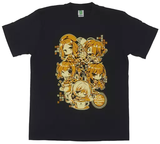 駿河屋 -<中古>集合(イラストオレンジ) Tシャツ ブラック Lサイズ