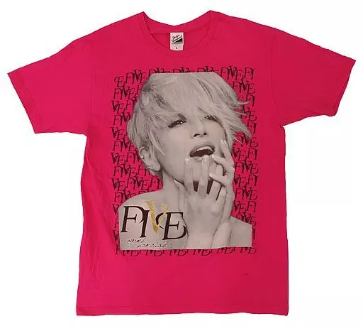 浜崎あゆみ　Tシャツ　FIVE 濃いピンク　Sサイズ 駿河屋 -<中古>浜崎あゆみ Tシャツ ピンク Lサイズ 「CD FIVE」（Tシャツ）
