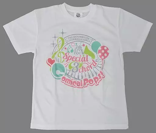 Comical Pops! Ver. 公式フルカラーTシャツ ホワイト Sサイズ 「THE IDOLM＠STER CINDERELLA GIRLS 7thLIVE TOUR Special 3chord♪」