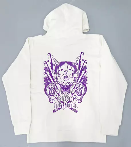 Tシャツ　狂気を纏え 般若パーカー ホワイト XLサイズ 「セガラッキーくじONLINE 龍が如く 祝 生誕! 真島吾朗」 B賞-2