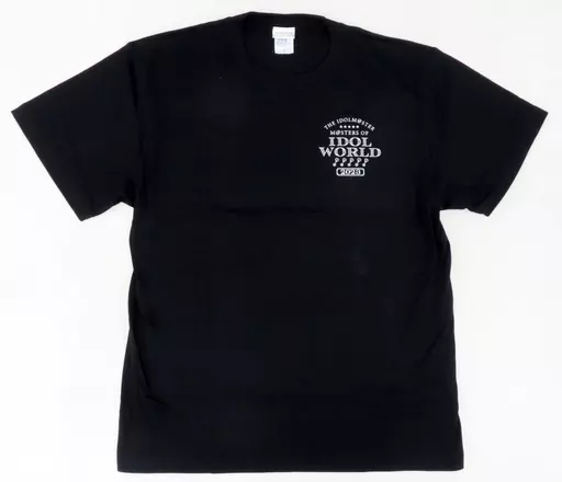 ロゴ タイポグラフィTシャツ ブラック Lサイズ 「THE IDOLM＠STER M＠STERS OF IDOL WORLD!!!!! 2023」