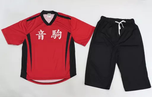 衣料雑貨　音駒高校 館内着レプリカ レッド×ブラック レディースLサイズ 「ハイキュー!!×極楽湯・RAKU SPA 最高にハイなキュー日(じつ)」