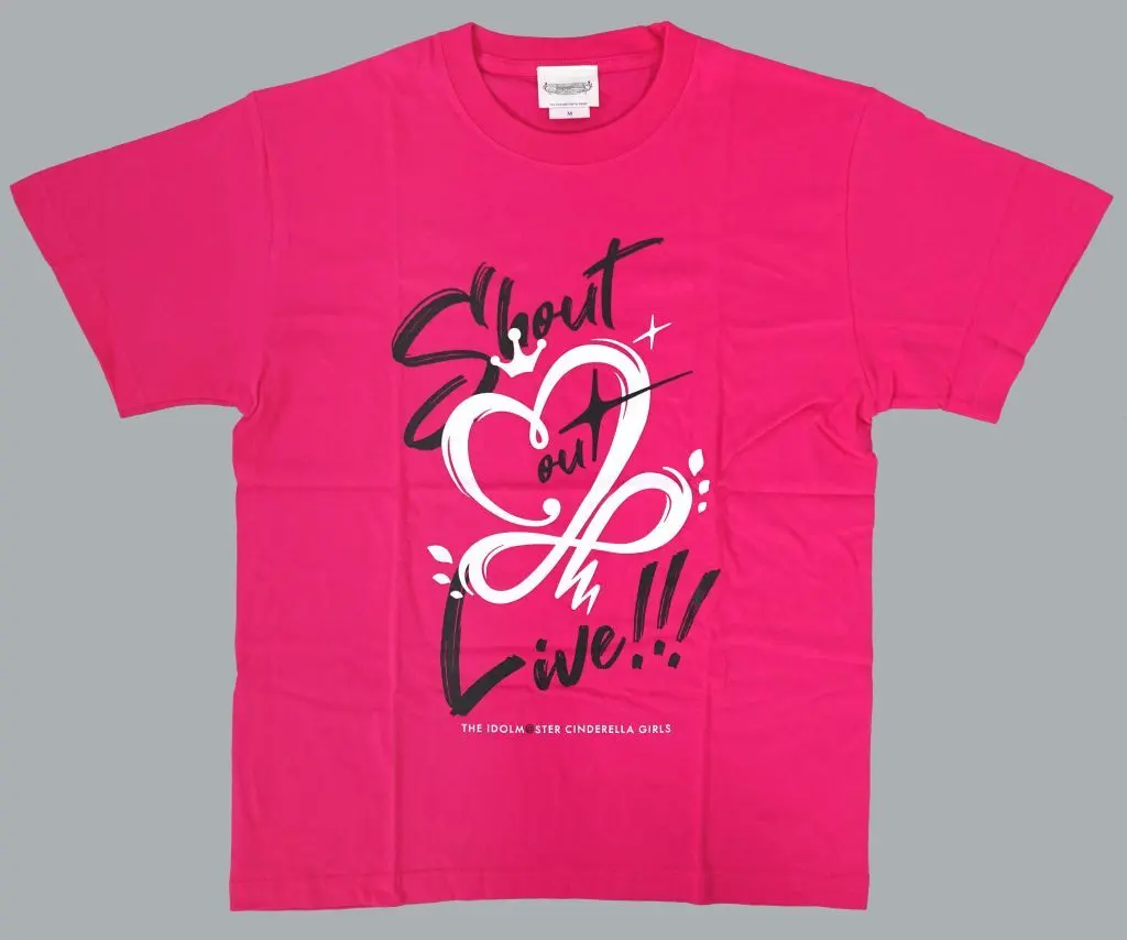 ロゴ 公式Tシャツ マゼンタ Mサイズ 「THE IDOLM＠STER CINDERELLA GIRLS Shout out Live!!!」