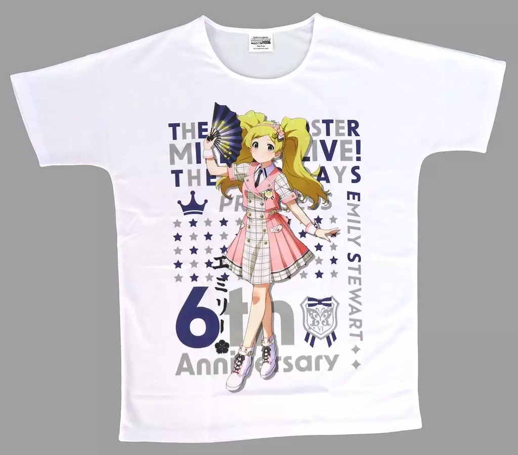 エミリースチュアート フルカラーTシャツ フューチャー・シグネチャーver. ホワイト フリーサイズ 「アイドルマスター ミリオンライブ! シアターデイズ 6th Anniversary in AKIHABARA」