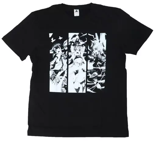 Tシャツ　集合 Tシャツ ブラック Lサイズ 「戦姫絶唱シンフォギアXD UNLIMITED」 プリズマ☆イリヤコラボ記念Twitterフォロー＆RTキャンペーン 当選品
