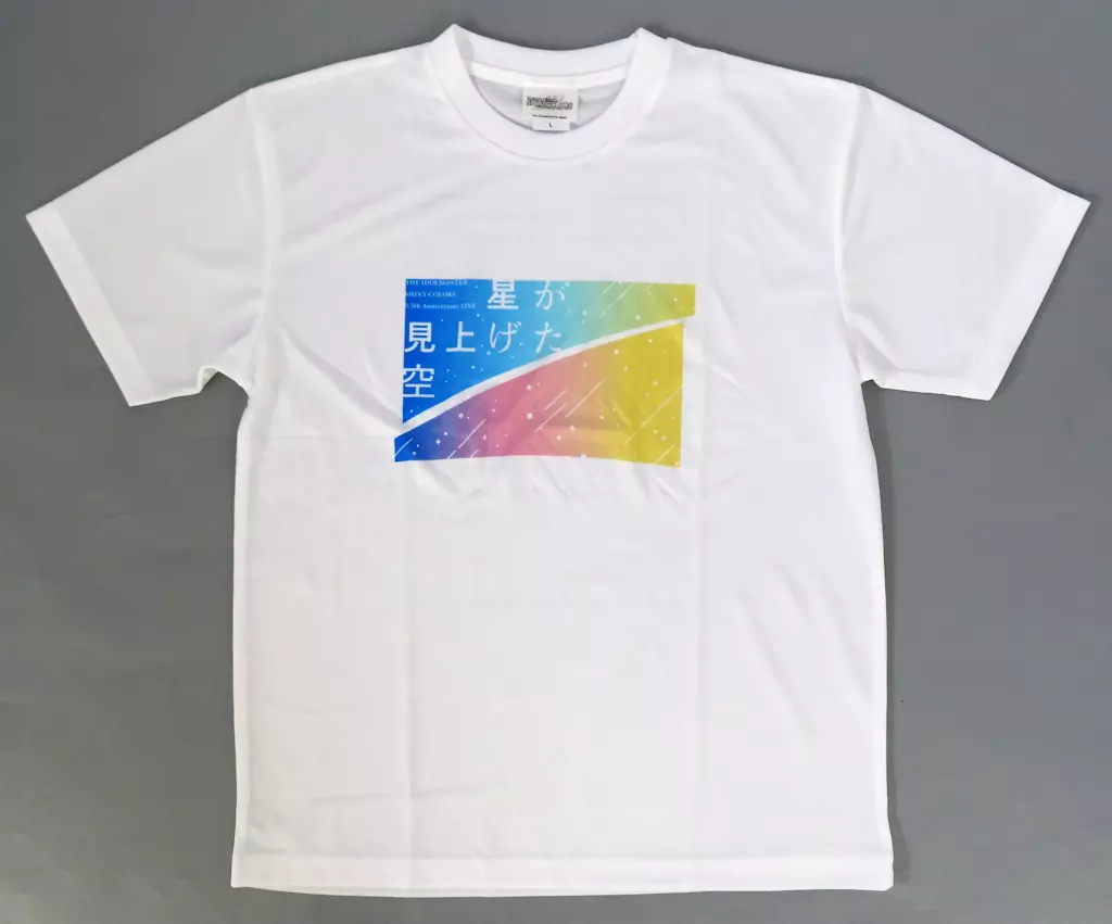 ロゴ 公式ドライTシャツ ホワイト Lサイズ 「THE IDOLM＠STER SHINY COLORS 5.5th Anniversary LIVE 星が見上げた空」