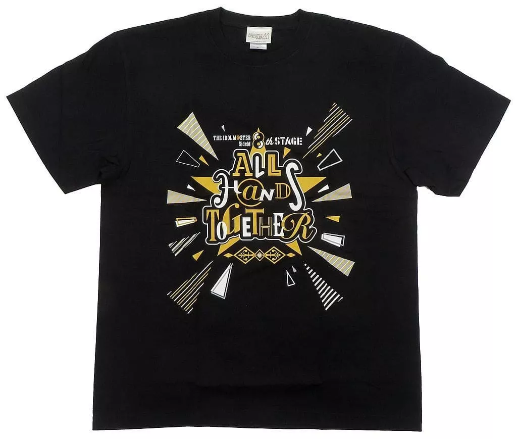 ロゴ 公式Tシャツ ブラック Mサイズ 「THE IDOLM＠STER SideM 8th STAGE ～ALL H＠NDS TOGETHER～」