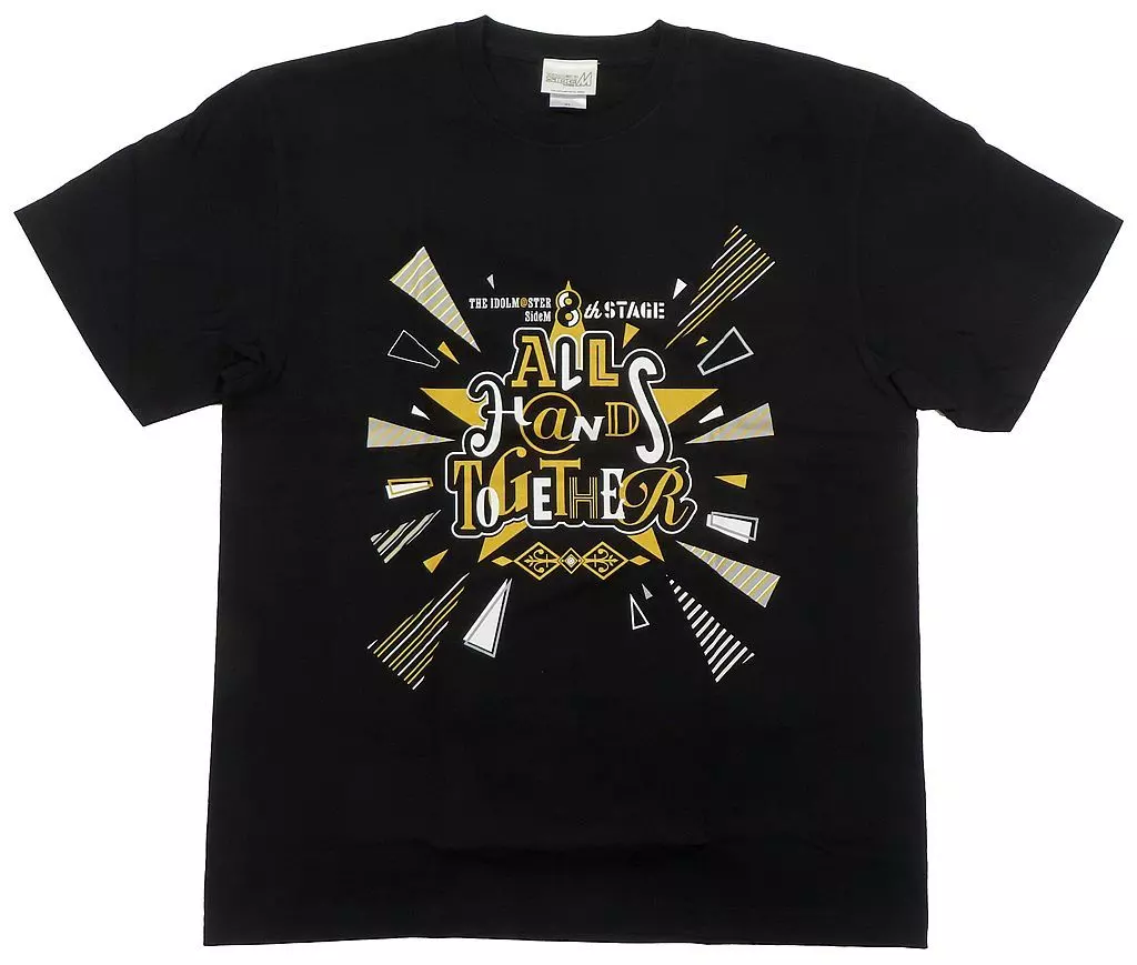 ロゴ 公式Tシャツ ブラック XLサイズ 「THE IDOLM＠STER SideM 8th STAGE ～ALL H＠NDS TOGETHER～」