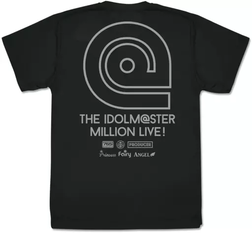 ロゴ ドライTシャツ ブラック Lサイズ 「アイドルマスター ミリオンライブ!」