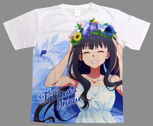 Tシャツ　井ノ上たきな フルグラフィックTシャツ ホワイト XLサイズ 「リコリス・リコイル」 バースデー記念グッズ