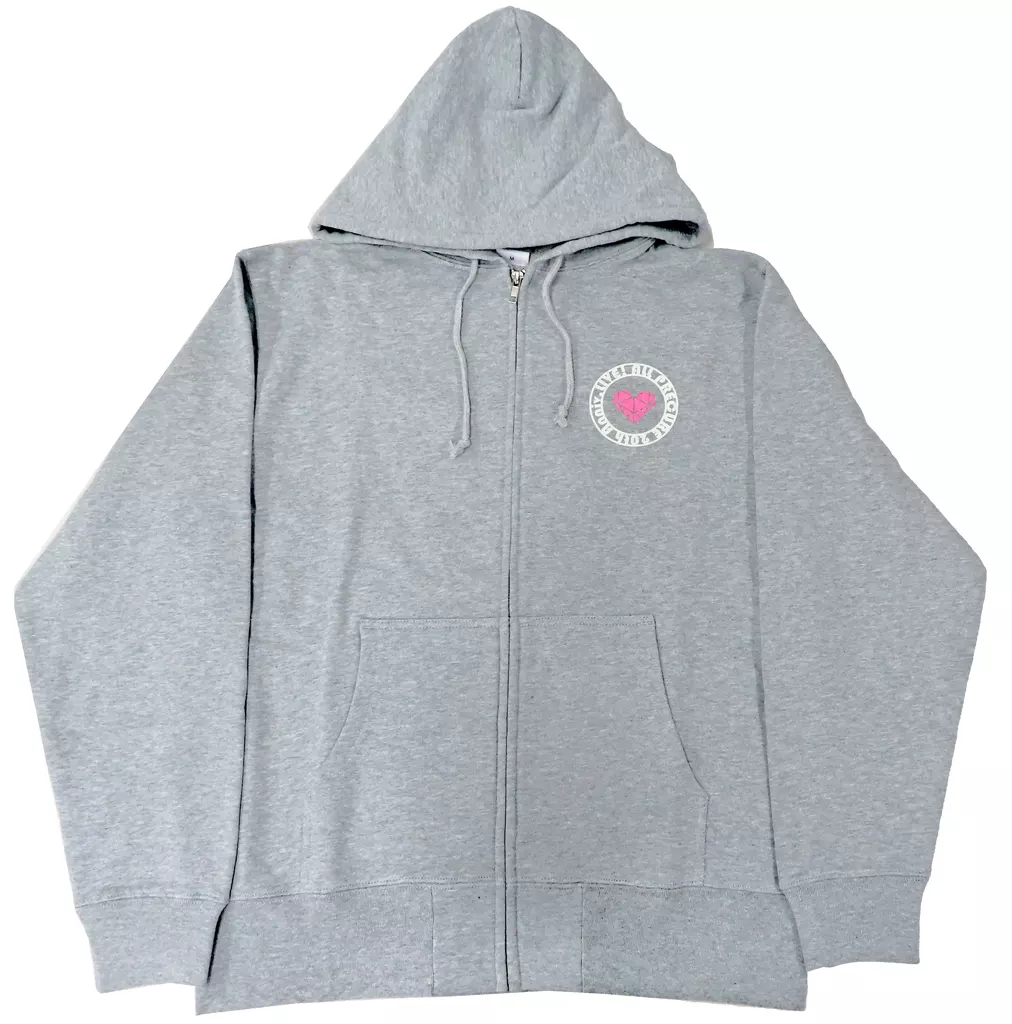 ロゴ ジップアップパーカー グレー Lサイズ 「全プリキュア 20th Anniversary LIVE!」