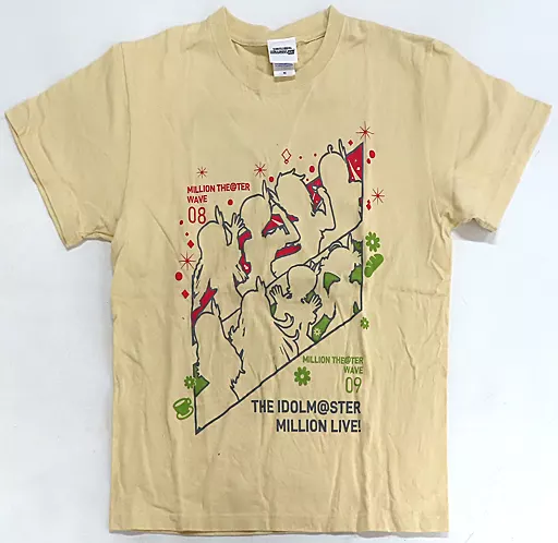 集合(シルエット) Tシャツ アイボリー XLサイズ 「アイドルマスター ミリオンライブ! MILLION THE＠TER WAVE 08＆09 発売記念イベント」