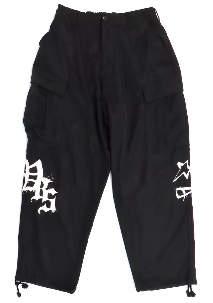 衣料雑貨　Vivid BAD SQUAD Vivid BAD SQUAD×NOWHEREBOY Cargo Pants(カーゴパンツ) ブラック Mサイズ 「プロジェクトセカイ カラフルステージ! feat. 初音ミク×ZOZOTOWN vol.2」