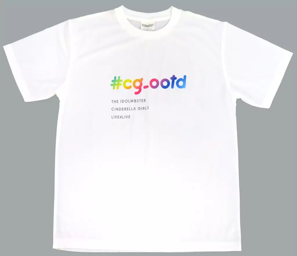 ロゴ ドライTシャツ ホワイト Mサイズ 「THE IDOLM＠STER CINDERELLA GIRLS LIKE4LIVE #cg_ootd」