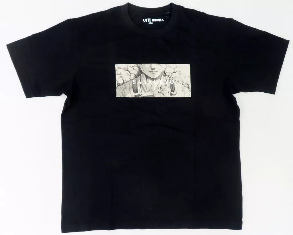 Tシャツ　リヴァイ・アッカーマン(口元) UT グラフィックTシャツ ブラック XSサイズ 「進撃の巨人 The Final Season 完結編×ユニクロ」