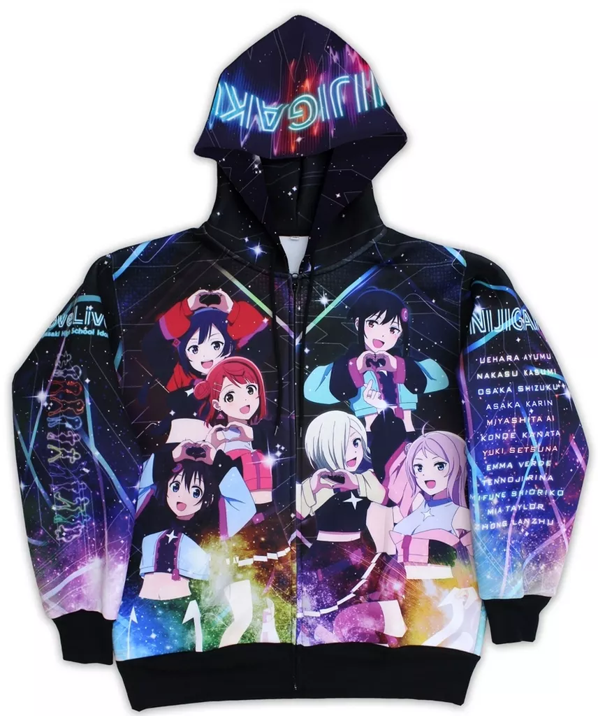 アウターウェア　集合 フルグラフィックジップパーカー フルカラー XLサイズ 「ラブライブ!虹ヶ咲学園スクールアイドル同好会」