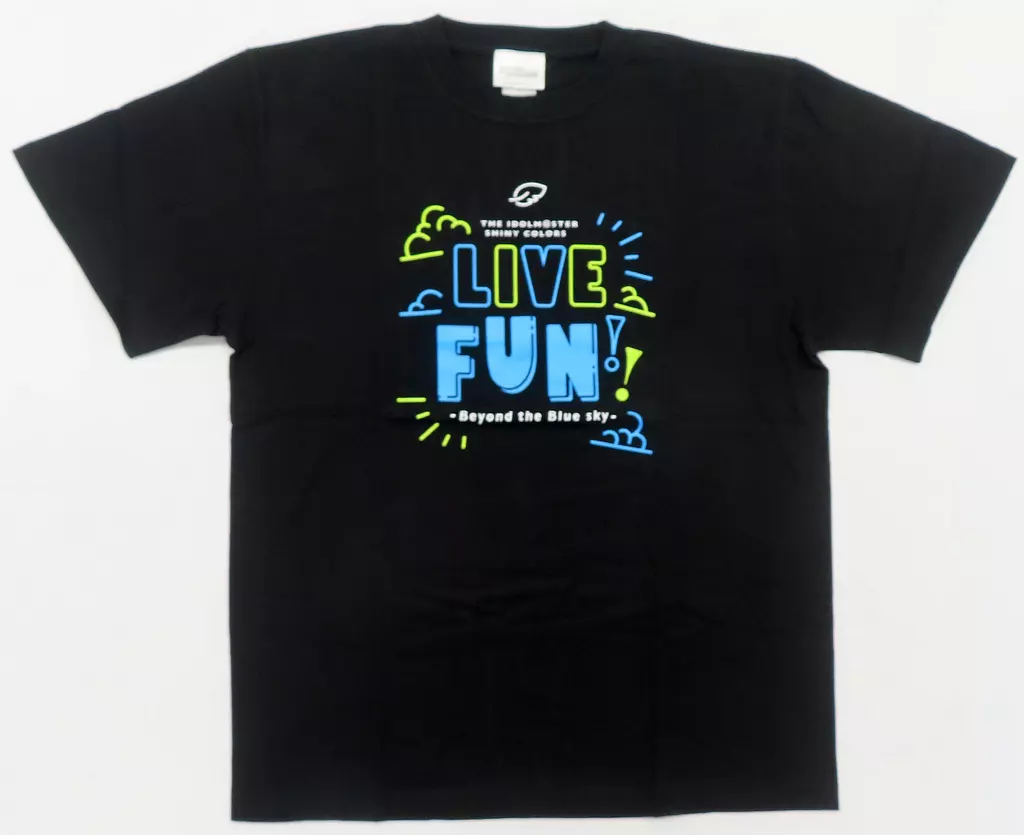 ロゴ 公式Tシャツ ブラック Lサイズ 「THE IDOLM＠STER SHINY COLORS LIVE FUN!! -Beyond the Blue sky-」