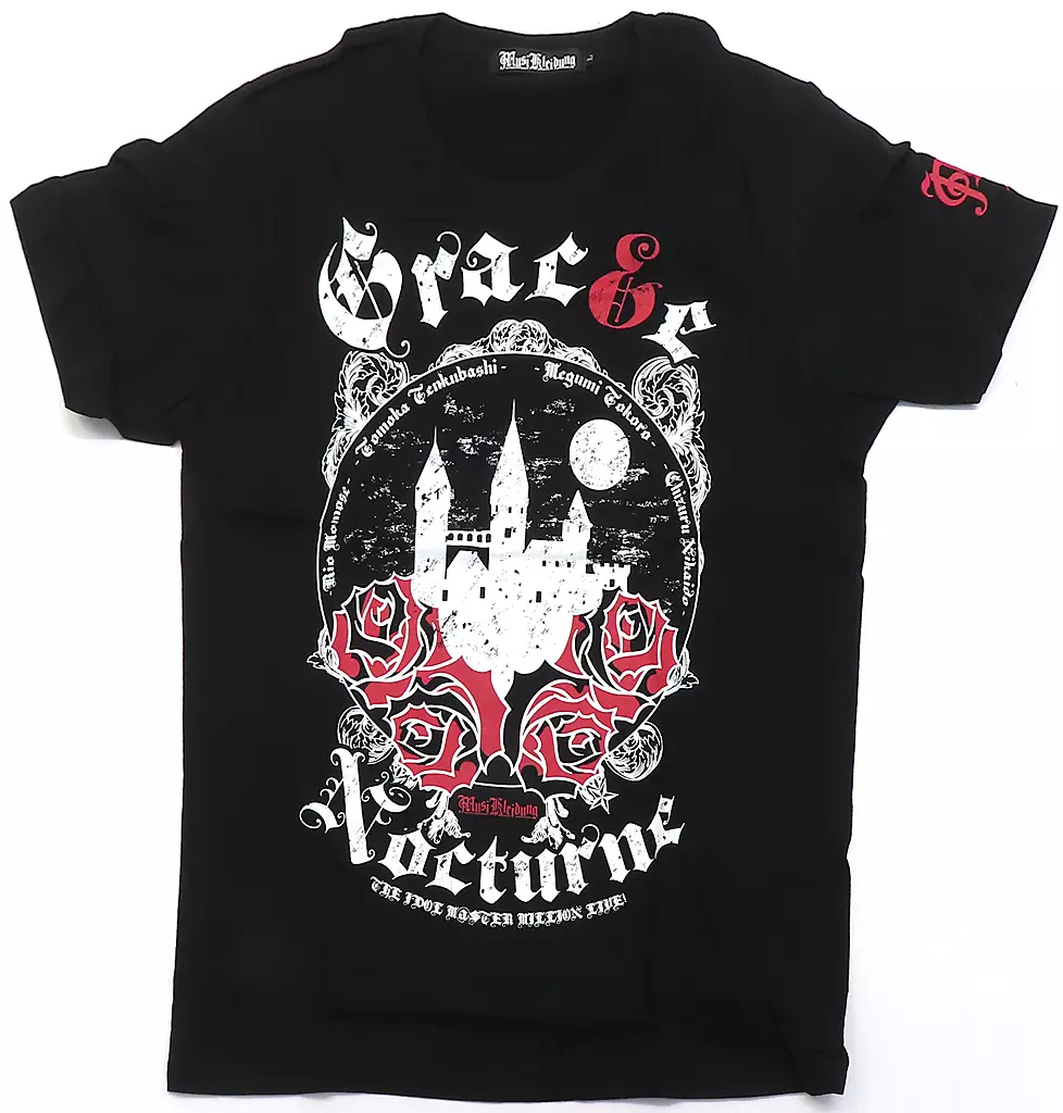 夜想令嬢 -GRAC＆E NOCTURNE- Tシャツ ブラック Lサイズ 「アイドルマスター ミリオンライブ!×Musikleidung」