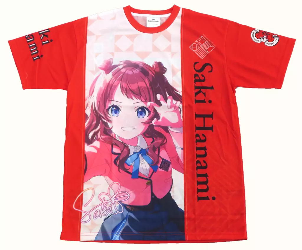 花海咲季 公式フルグラフィックTシャツ レッド XLサイズ 「学園アイドルマスター DEBUT LIVE 初 TOUR」