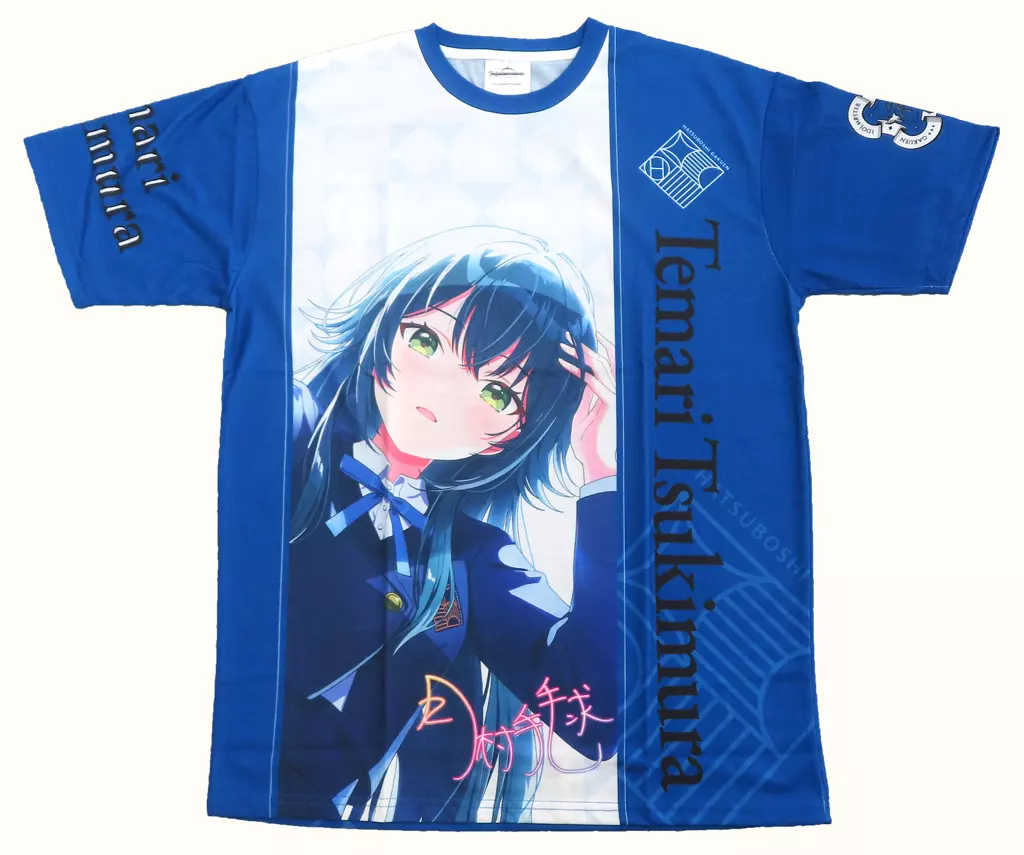 月村手毬 公式フルグラフィックTシャツ ブルー Mサイズ 「学園アイドルマスター DEBUT LIVE 初 TOUR」