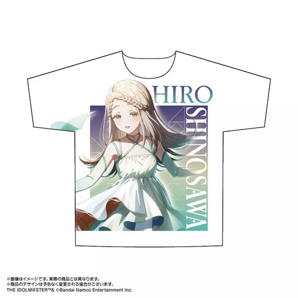 篠澤広 両面フルグラフィックTシャツ ホワイト Lサイズ 「学園アイドルマスター」