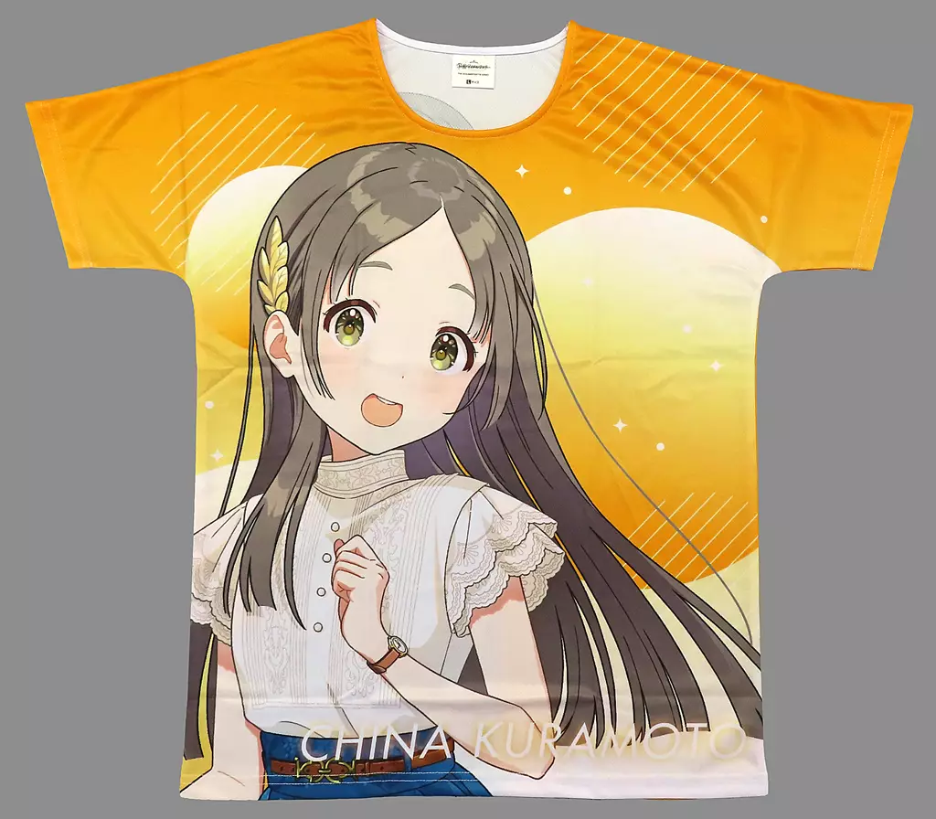 Tシャツ　F.倉本千奈 フルグラフィックTシャツ オレンジ 男性Lサイズ 「学園アイドルマスター」