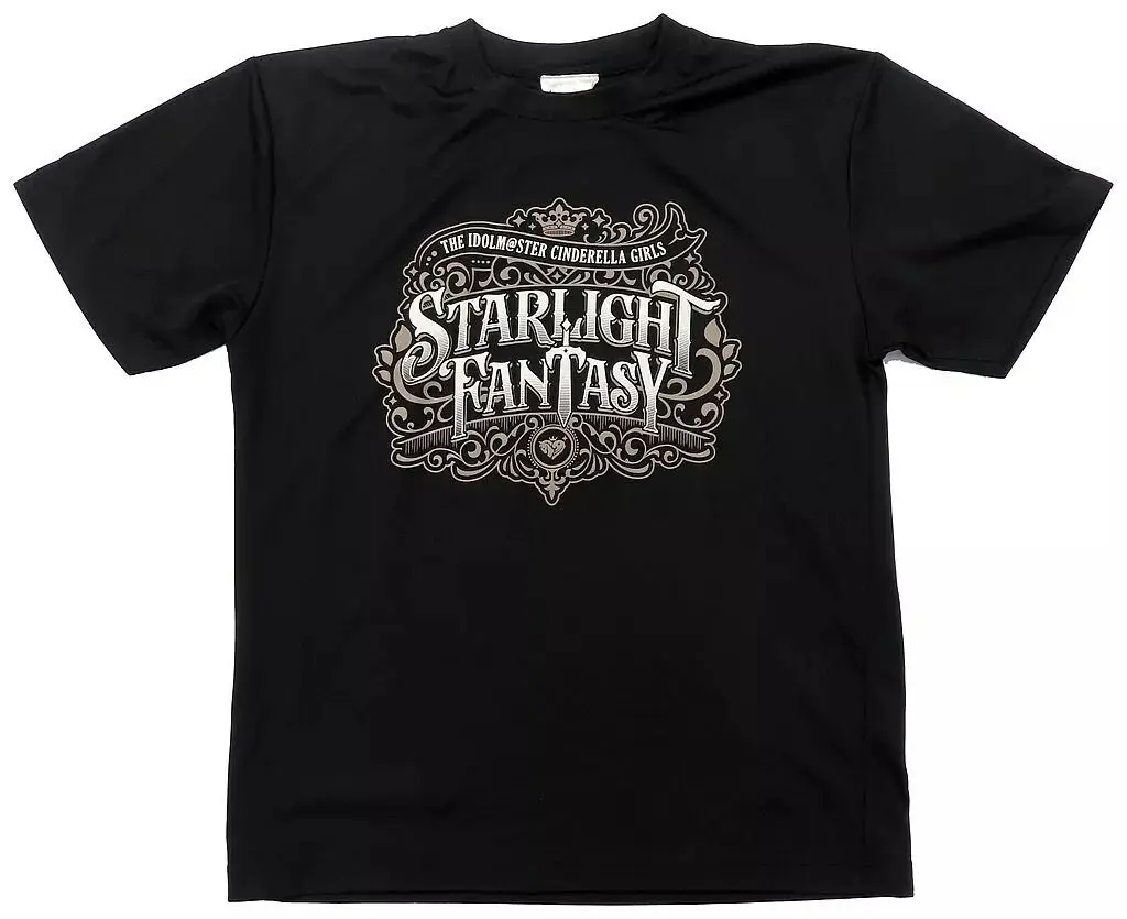 ロゴ 公式ドライTシャツ ブラック XLサイズ 「THE IDOLM＠STER CINDERELLA GIRLS STARLIGHT FANTASY」