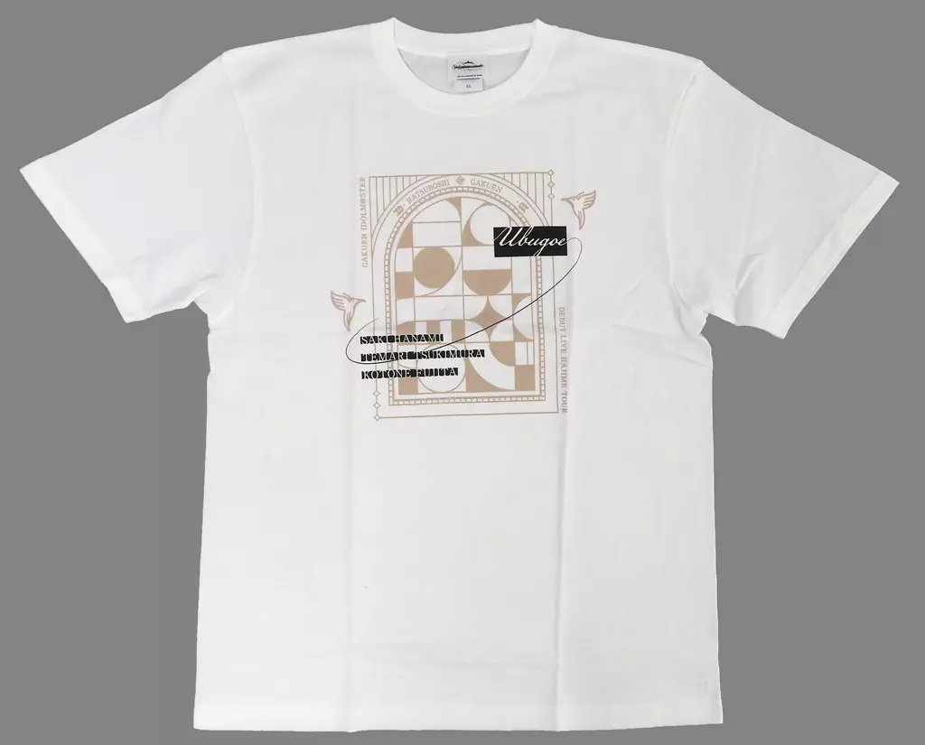 ロゴ(初声公演 ver.) 公式Tシャツ ホワイト Mサイズ 「学園アイドルマスター DEBUT LIVE 初 TOUR」