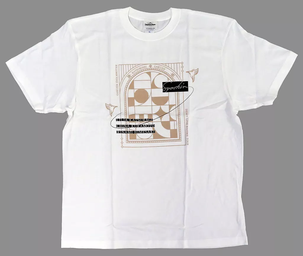 ロゴ(初心公演 ver.) 公式Tシャツ ホワイト Lサイズ 「学園アイドルマスター DEBUT LIVE 初 TOUR」