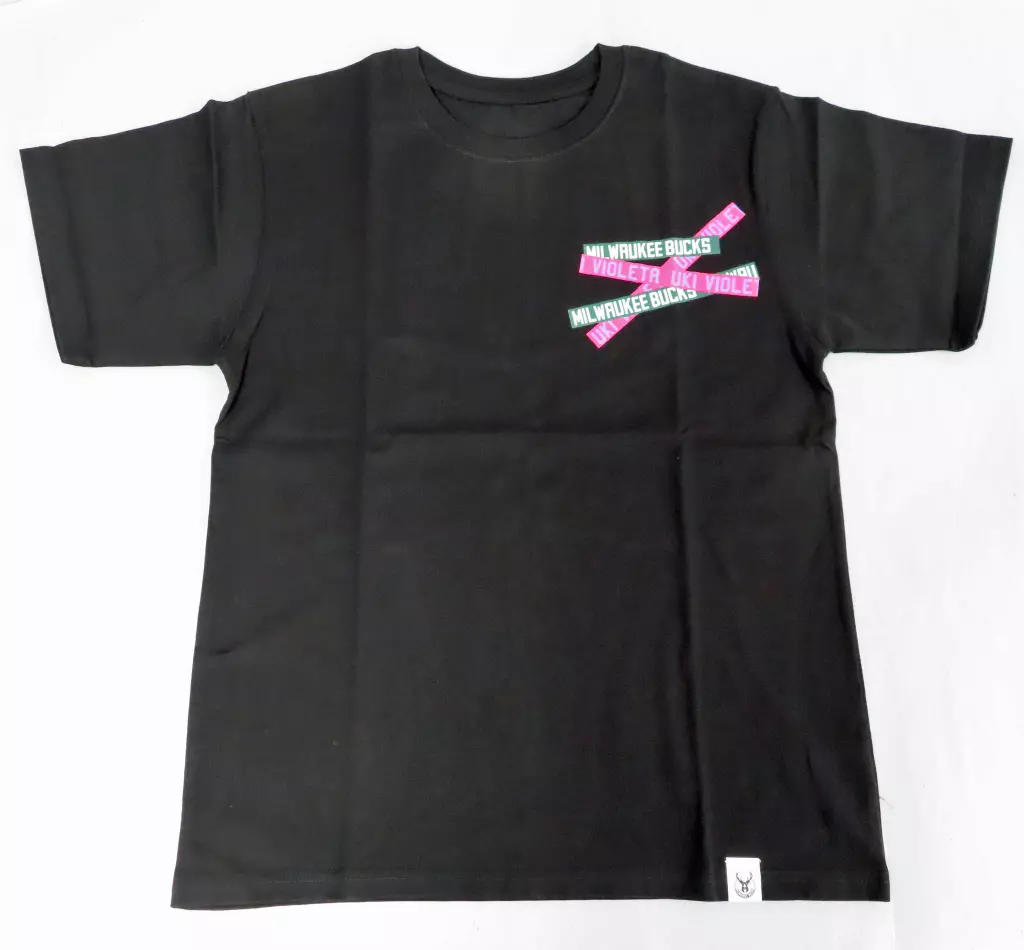 Tシャツ　浮奇・ヴィオレタ(Milwaukee Bucks) TシャツA ブラック フリーサイズ 「NBA×バーチャルYouTuber NIJISANJI EN/にじさんじ 第1弾 【応援グッズ】」