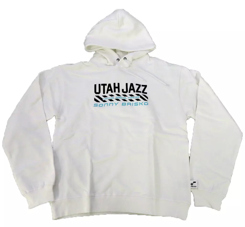 アウターウェア　サニー・ブリスコー(Utah Jazz) パーカーA ホワイト フリーサイズ 「NBA×バーチャルYouTuber NIJISANJI EN/にじさんじ 第1弾 【応援グッズ】」