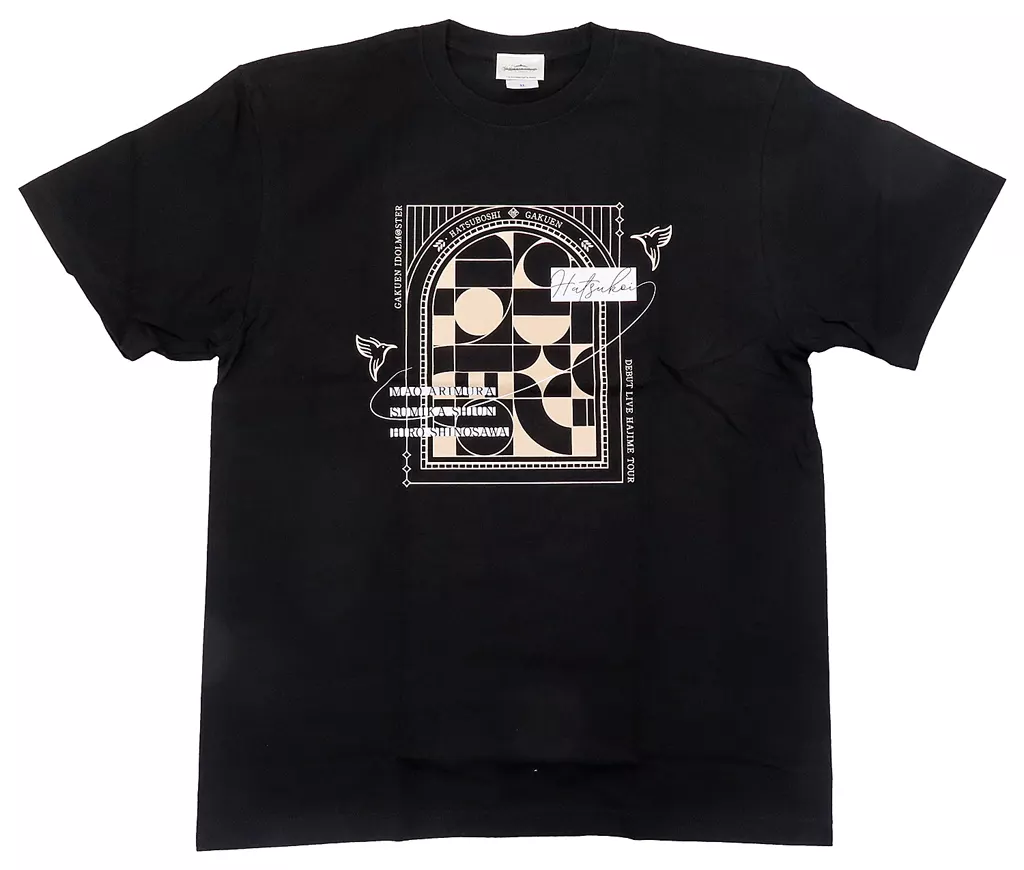 ロゴ(初恋公演 ver.) 公式Tシャツ ブラック Lサイズ 「学園アイドルマスター DEBUT LIVE 初 TOUR」