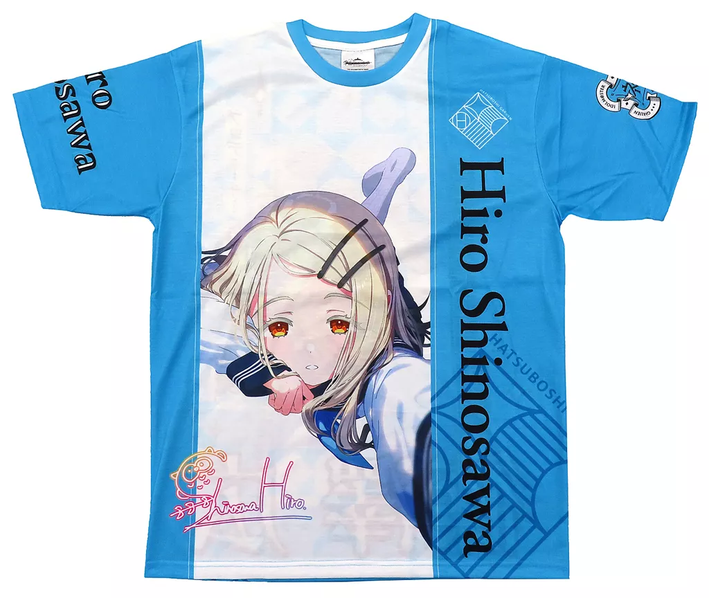 篠澤広 公式フルグラフィックTシャツ ブルー XLサイズ 「学園アイドルマスター DEBUT LIVE 初 TOUR」