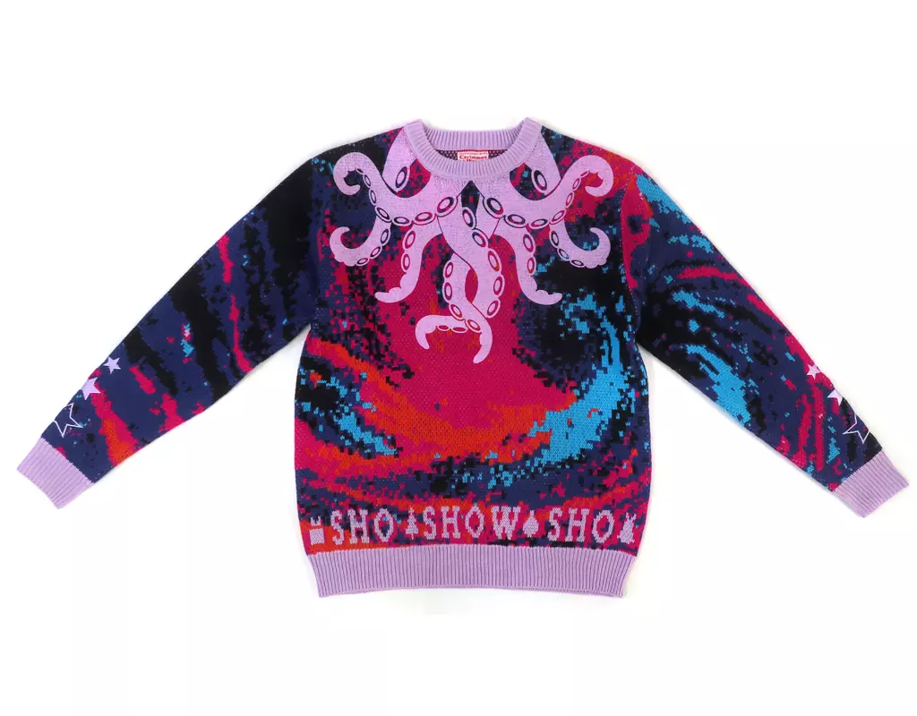 星導ショウ セーター パープル フリーサイズ 「バーチャルYouTuber にじさんじ Christmas Wear～KD Sweater Style～」