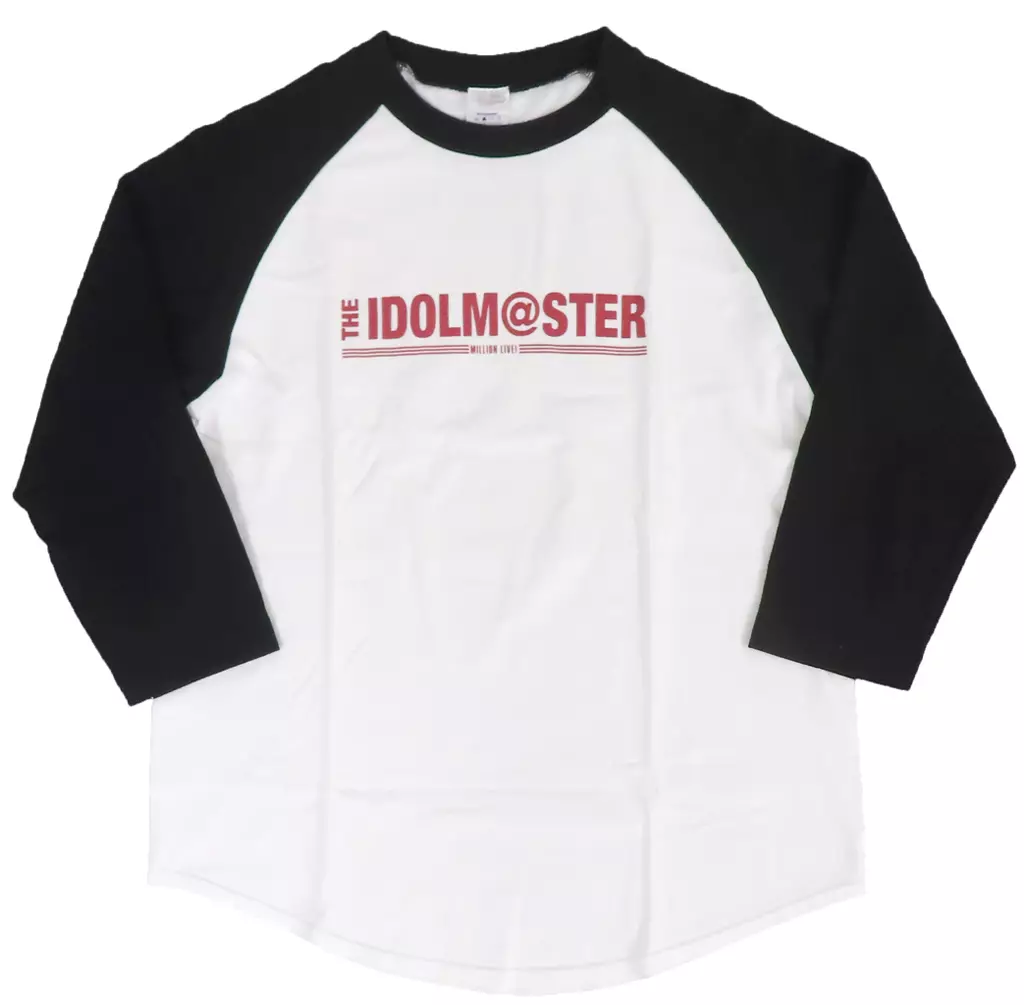 ロゴ ラグラン七分袖Tシャツ ブラック×ホワイト Mサイズ 「アイドルマスター ミリオンライブ! ミリオンラジオ」