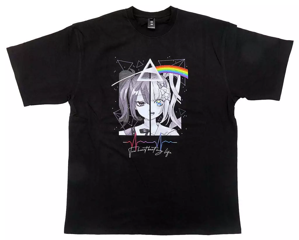 Tシャツ　[新品] 超絶最かわてんしちゃん＆あめちゃん フロイドT ブラック Lサイズ 「NEEDY GIRL OVERDOSE」