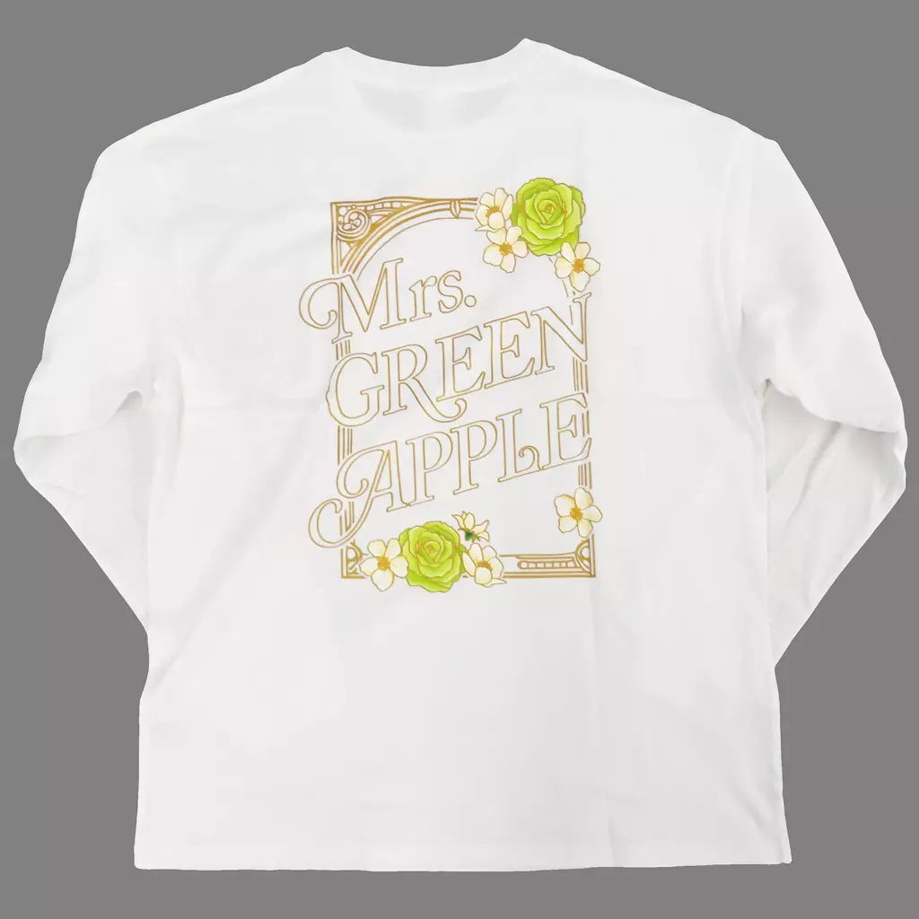 Tシャツ　Mrs. GREEN APPLE ロングスリーブTシャツ ホワイト XLサイズ 「Mrs. GREEN APPLE on “Harmony”」