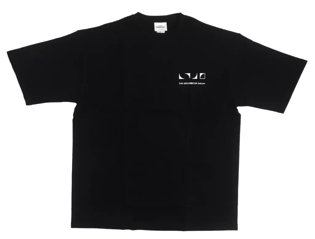KV背景 公式9.1オンスヘビーウェイトビッグシルエットTシャツ ブラック Lサイズ 「学園アイドルマスター The 1st Period」