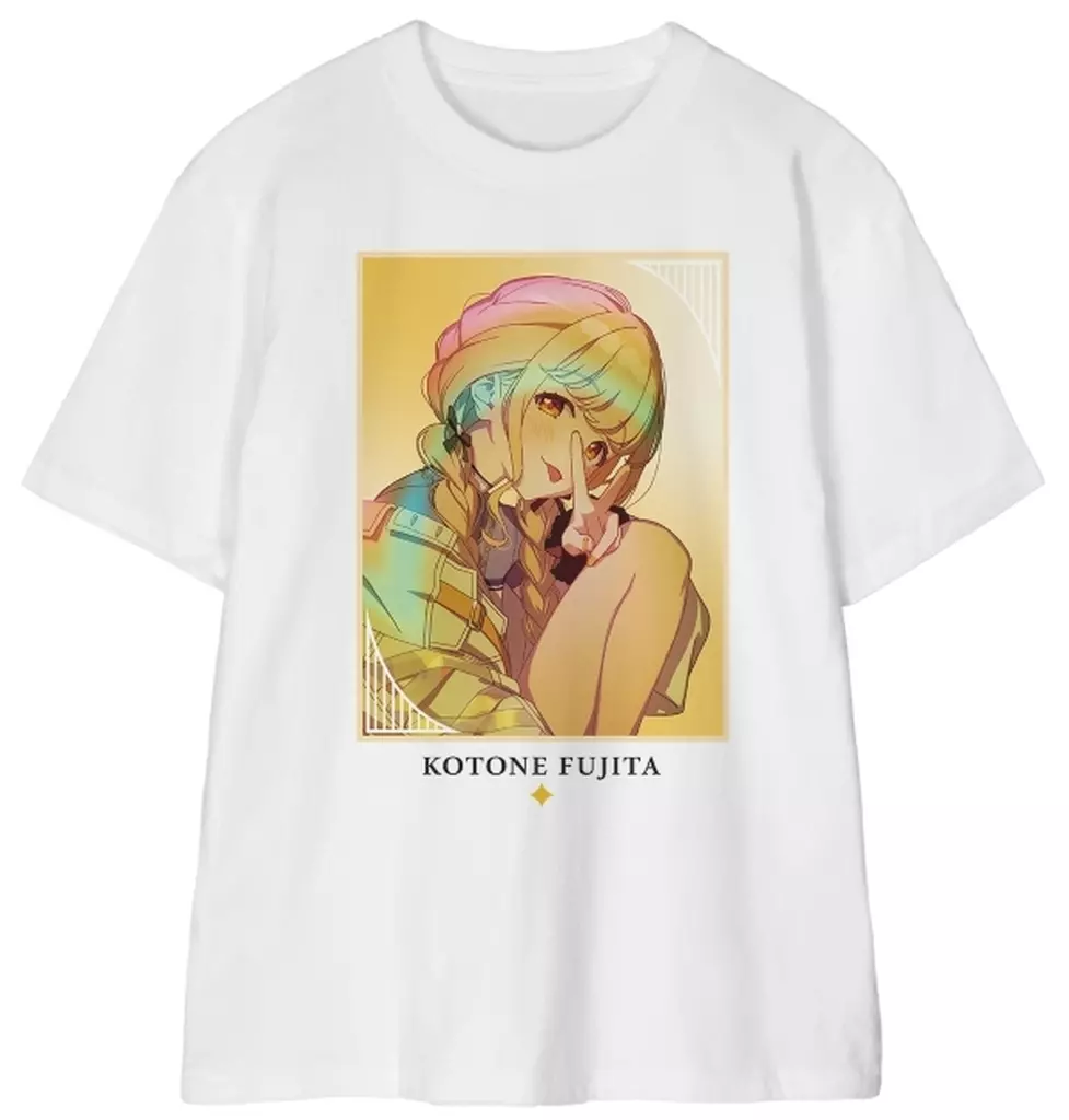 藤田ことね Tシャツ ホワイト レディースMサイズ 「学園アイドルマスター」