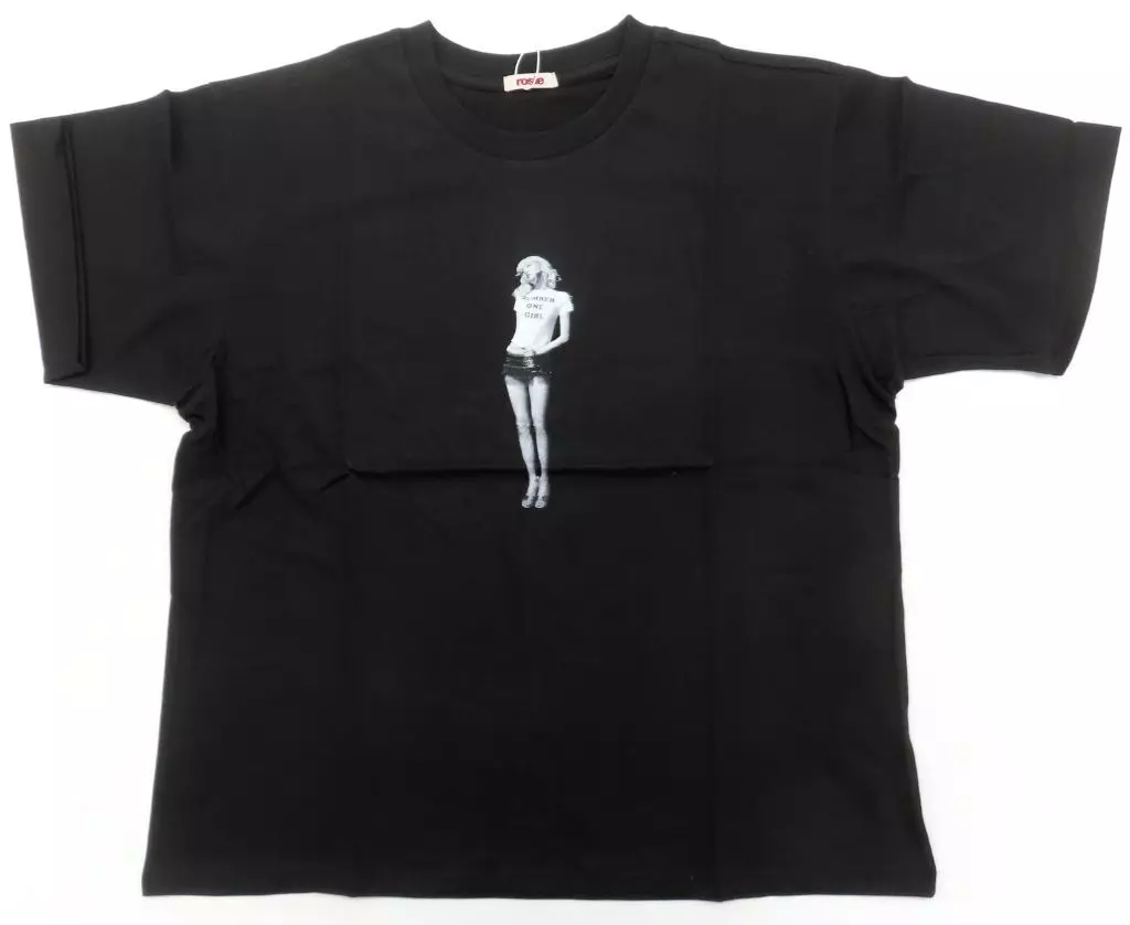 Tシャツ　ロゼ(BLACKPINK) rosie Black T-shrt(Tシャツ) oversized ブラック フリーサイズ 「ROSE first studio album [rosie] POP-UP STORE in TOKYO」