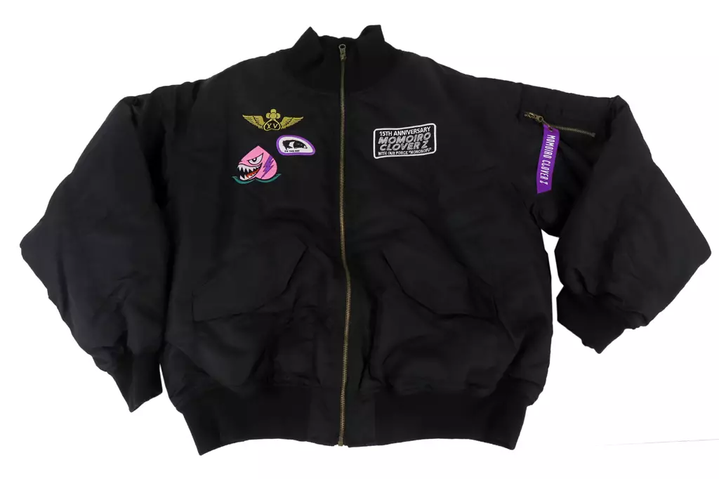 高城れに M.C.Z 15TH ANV. Flight Jacket パープル×ブラック Lサイズ ももいろクローバーZ結成15周年記念グッズ