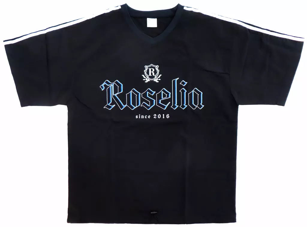 Tシャツ　Roselia 特製ナイロンTシャツ ブラック フリーサイズ 「BanG Dream! Roselia Live Sei stark」 グッズ付きチケット特典