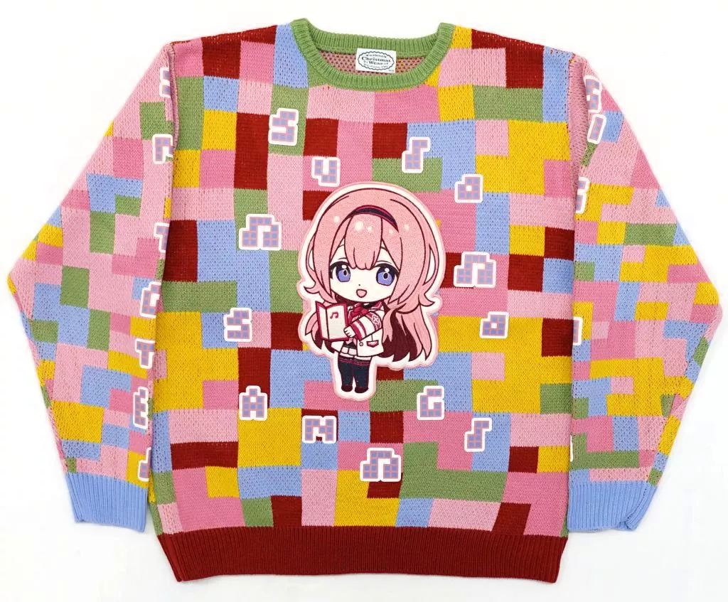 周央サンゴ セーター ピンク フリーサイズ 「バーチャルYouTuber にじさんじ Christmas Wear ～CD Sweater Style～」