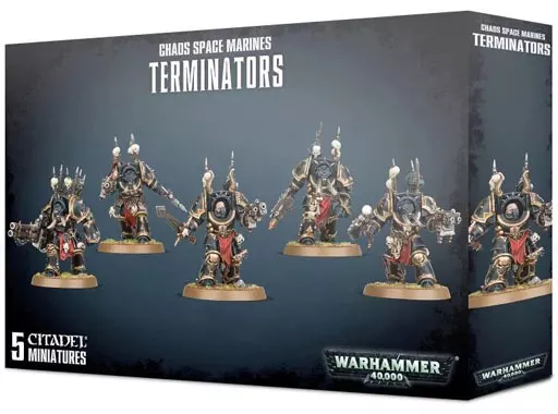 ミニチュアゲーム　ターミネーターズ 「ウォーハンマー40000/ケイオススペースマリーン」 (Chaos Space Marines Terminators) [43-19]