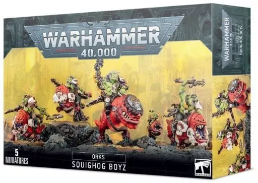ミニチュアゲーム　オルク： スクイッグホッグ・ボゥイ 「ウォーハンマー40000」 (Orks： Squighog Boyz) [50-54]