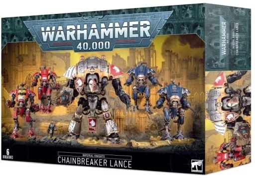 インペリアルナイト： 鎖破りの楔陣 「ウォーハンマー40000」 (Imperial Knights： Chainbreaker Lance) [54-19](ジャンク品/開封済み/箱傷み/完揃い未保証)